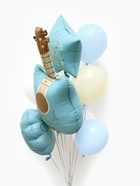 Воздушные шары «Голубая гитара», фольга, латекс, набор 12 шт. - Фото 6