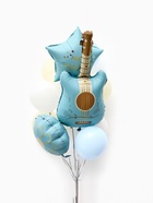 Воздушные шары «Голубая гитара», фольга, латекс, набор 12 шт. - Фото 8