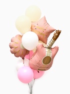 Воздушные шары «Розовая гитара», фольга, латекс, набор 12 шт. - Фото 2