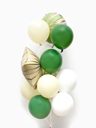 Воздушные шары «Зелёные грани», фольга, латекс, набор 12 шт. - фото 68181539