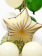 Воздушные шары «Зелёные грани», фольга, латекс, набор 12 шт. - фото 68181542