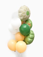 Воздушные шары «Капибара с ромашкой», фольга, латекс, набор 12 шт. - фото 120956490