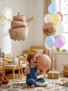 Воздушные шары «Розовый тортик», фольга, латекс, набор 12 шт. - Фото 13