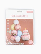Воздушные шары «Розовый тортик», фольга, латекс, набор 12 шт. - фото 120956514