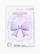 Воздушный шар фольгированный 39" «Бантик», сиреневый - фото 68181608