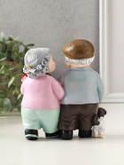 Фигурка полистоун «Дедуля с бабулей - романтичная прогулка», 12×9×12 см - фото 68181622