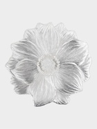 Набор салфеток для стола Доляна «Цветок», 38×38 см, 4 шт., ПВХ, серебристый - фото 69173955