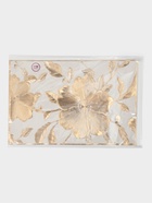 Набор салфеток для стола Доляна «Цветы», 44.5×30 см, 4 шт., ПВХ, золотистый  (артикул 10955541)  большой выбор товаров оптом и в розницу по низким ценам с доставкой