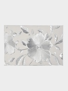 Набор салфеток для стола Доляна «Цветы», 44.5×30 см, 4 шт., ПВХ, серебристый  (артикул 10955542)  большой выбор товаров оптом и в розницу по низким ценам с доставкой