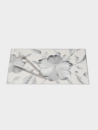 Набор салфеток для стола Доляна «Цветы», 44.5×30 см, 4 шт., ПВХ, серебристый  (артикул 10955542)  большой выбор товаров оптом и в розницу по низким ценам с доставкой