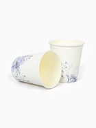 Стакан одноразовый бумажный «Сиреневые цветы», 250 мл (комплект 12 шт) - фото 68181717