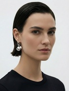 Серьги со съёмными подвесками «Ракушка, звезда и жемчуг», белые в серебре - фото 68181742