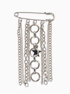 Булавка с подвесами «Звезды», L=6 см, цвет серебро - фото 68181749