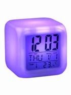 Часы - будильник LB-03, дата, температура, подсветка, белый  (артикул 10957833)  большой выбор товаров оптом и в розницу по низким ценам с доставкой