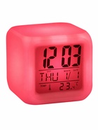 Часы - будильник LB-03, дата, температура, подсветка, белый - Фото 4