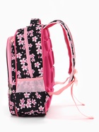 Рюкзак школьный для девочки, с эргономичной спинкой, с пеналом, 30×12×36 см, чёрный, розовый 10961046