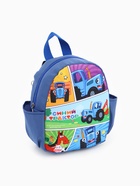 Рюкзак детский с боковыми карманами 22×18×8 см, Синий трактор - Фото 2