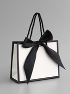 Пакет подарочный, ламинированный, белый, с бантом, 19×15×7 см - фото 68181813