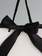 Пакет подарочный, ламинированный, белый, с бантом, 19×15×7 см - фото 68181815