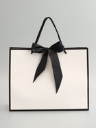 Пакет подарочный, ламинированный, белый, с бантом, 32×25×11 см - фото 68181820