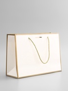 Пакет подарочный, ламинированный, белый, с бантом, 28×20×10 см - фото 68181828