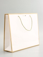 Пакет подарочный, ламинированный, белый, с бантом, 35×30×10 см - фото 68181834