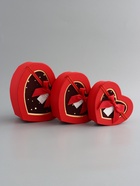 Набор подарочных коробок 3 в 1 сердца, 22×20×9; 18.5×17×7.5; 16×14×6 см - фото 68181849