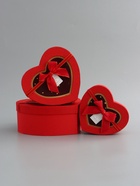 Набор подарочных коробок 3 в 1 сердца, 22×20×9; 18.5×17×7.5; 16×14×6 см - фото 68181850