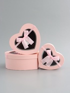 Набор подарочных коробок 3 в 1 сердца, 22×20×9; 18.5×17×7.5; 1 6×14×6 см - фото 68181880