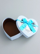 Набор подарочных коробок 3 в 1 сердца, голубой, 22×20×9; 18.5×17×7.5; 16×14×6 см  (артикул 10953952)  большой выбор товаров оптом и в розницу по низким ценам с доставкой