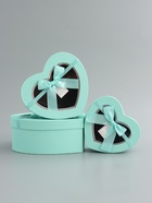 Набор подарочных коробок 3 в 1 сердца, 22×20×9; 18.5×17×7.5; 1 6×14×6 см - фото 68181895