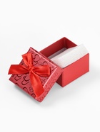 Набор коробочек подарочных под кольцо 6 шт. «Блестящие сердца», 5×5 см, (полезная часть 4.5×4.5 см), красный - Фото 4