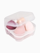 УЦЕНКА Спонжи для макияжа, набор - 4 шт., увеличиваются при намокании, розовые 10985318