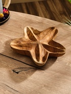 УЦЕНКА Менажница «Морская звезда» дерево Джати, 24×24×5 см, цв. коричневый 10985337