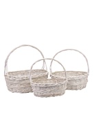 УЦЕНКА Набор корзин 3 шт., 44×33×14×40/38×28×12.5×35/32×23×11×30 см 10985423