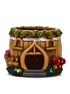 Декоративный горшок для цветов «Домик», 350 мл, 10×10×8 см, керамический, Greengo - Фото 1