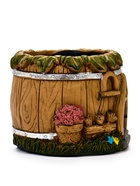 Кашпо "Домик рельеф" 10 х 10 х 8 см - Фото 3