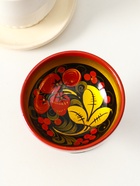 Креманка на ножке, дерево, хохлома «Праздник», 8×9 см - Фото 3