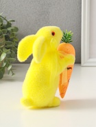 Фигурка пасхальная «Жёлтый заяц с морковкой», 6.5×12×15.5 см  (артикул 10914083)  большой выбор товаров оптом и в розницу по низким ценам с доставкой