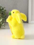 Фигурка пасхальная «Жёлтый заяц с морковкой», 6.5×12×15.5 см  (артикул 10914083)  большой выбор товаров оптом и в розницу по низким ценам с доставкой