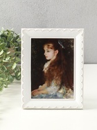 Фоторамка для фото 13×18 см «Узор волна», полистоун, белая, 22×17×2.5 см  (артикул 10934327)  большой выбор товаров оптом и в розницу по низким ценам с доставкой