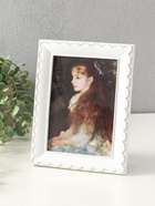 Фоторамка для фото 13×18 см «Узор волна», полистоун, белая, 22×17×2.5 см  (артикул 10934327)  большой выбор товаров оптом и в розницу по низким ценам с доставкой