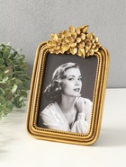 Фоторамка для фото 13×18 см «Цветочный венок», полистоун под золото, 25×16.5×1.5 см - Фото 2