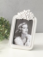 Фоторамка для фото 13×18 см «Цветочный венок», полистоун, белая, 25×16.5×1.5 см - Фото 2