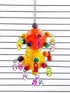 Игрушка для птиц «Большая забава 2», 26 см, цвет МИКС - фото 68182108