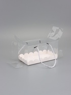 Кондитерская коробка под рулет, белая, с ручками, 18.5?10?10 см (комплект 2 шт) - фото 68182122