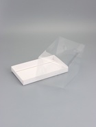 Кондитерская коробка под рулет, белая, с прозрачной крышкой, 25?15?12 см (комплект 2 шт) - фото 68182125