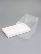 Кондитерская коробка под рулет, белая, с прозрачной крышкой, 25×15×12 см - Фото 4