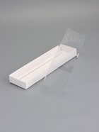 Кондитерская коробка под рулет, белая, с прозрачной крышкой, 30?8?8 см (комплект 2 шт) - фото 68182127