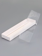 Кондитерская коробка под рулет, белая, с прозрачной крышкой, 30×8×8 см - Фото 4